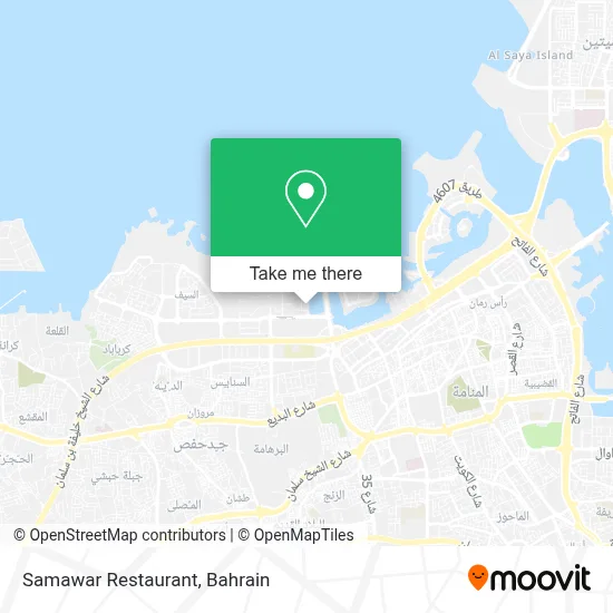Samawar Restaurant map