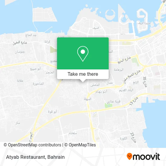 Atyab Restaurant map