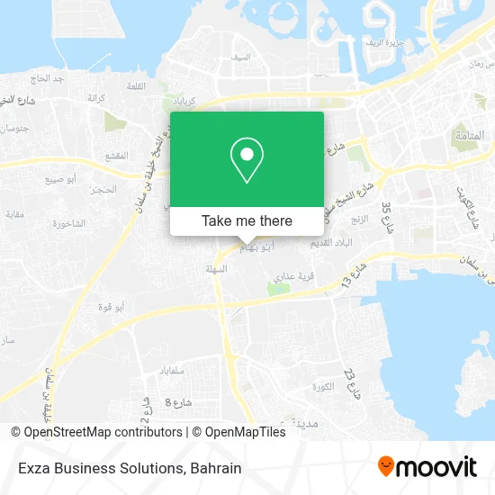 Exza Business Solutions map