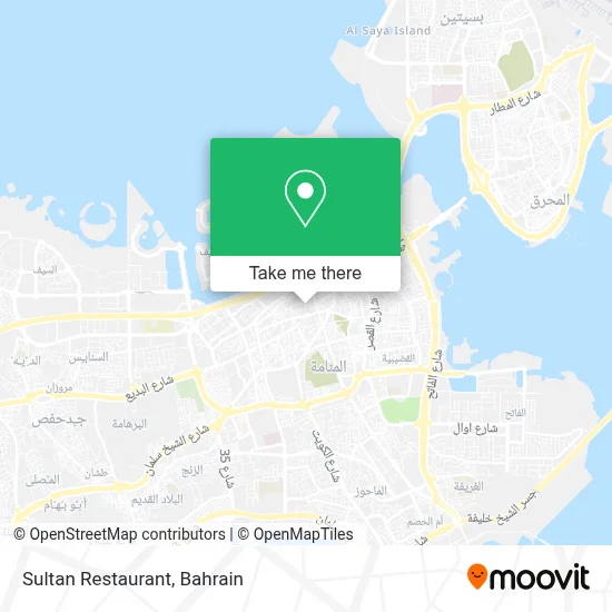 Sultan Restaurant map