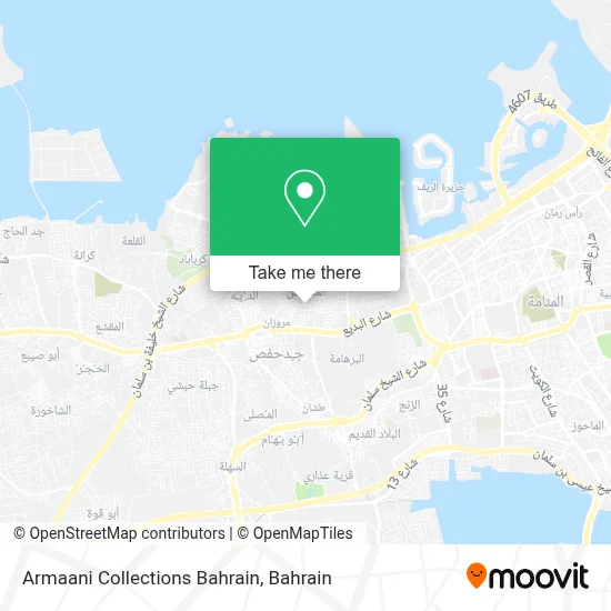 Armaani Collections Bahrain map