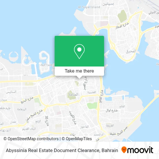 Abyssinia Real Estate Document Clearance map