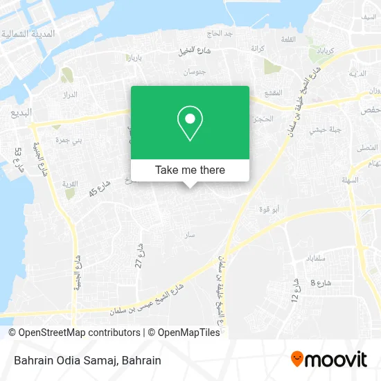 Bahrain Odia Samaj map