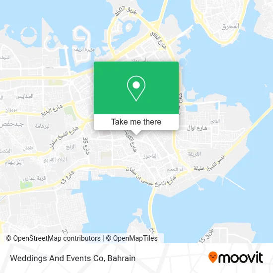 Weddings And Events Co map
