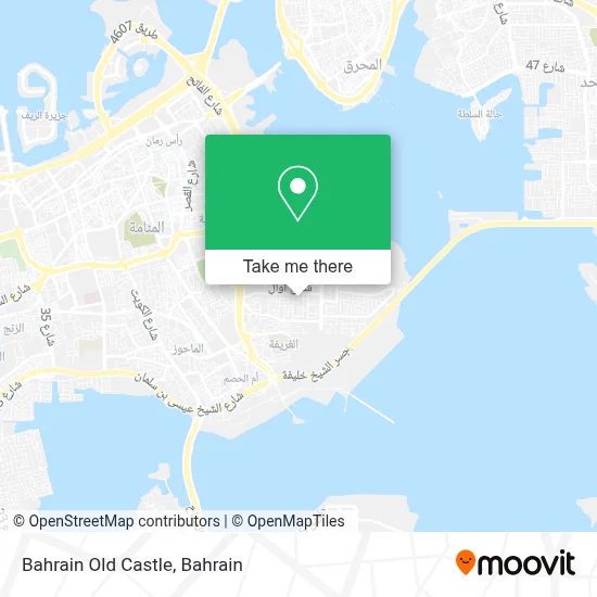 Bahrain Old Castle map
