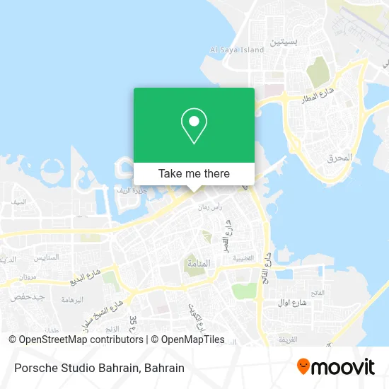 Porsche Studio Bahrain map
