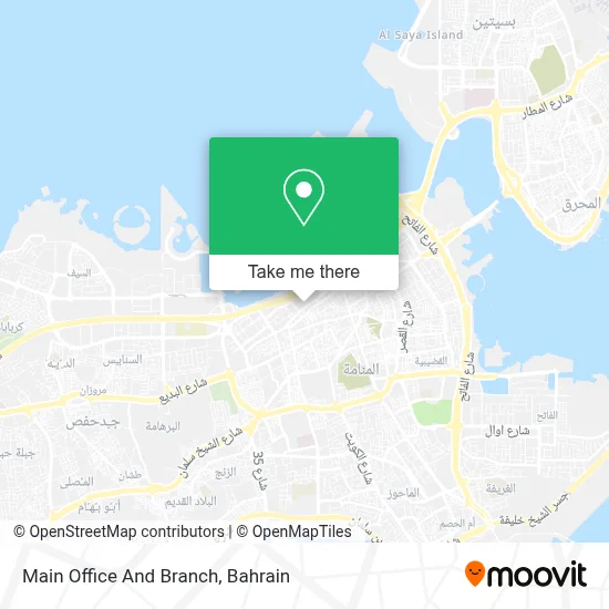 Main Office And Branch map