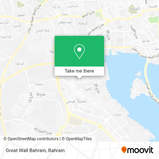 Great Wall Bahrain map