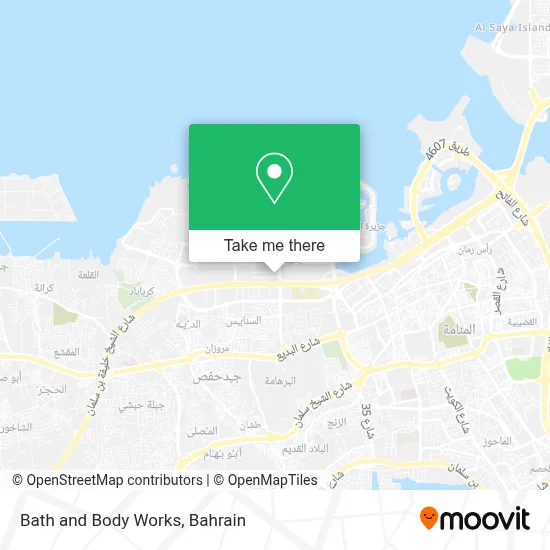 Bath and Body Works map