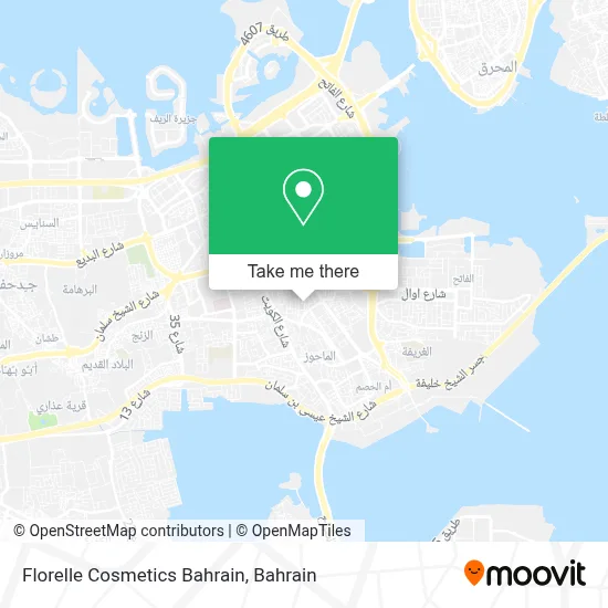 Florelle Cosmetics Bahrain map