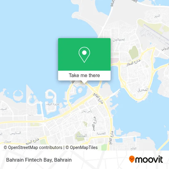 Bahrain Fintech Bay map