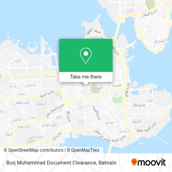 Burj Muhammad Document Clearance map