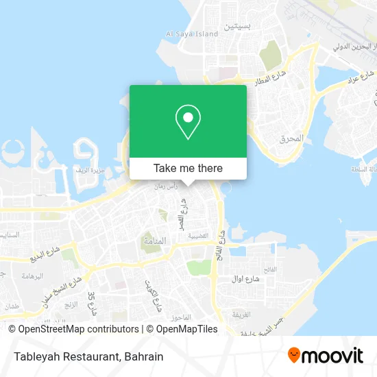 Tableyah Restaurant map