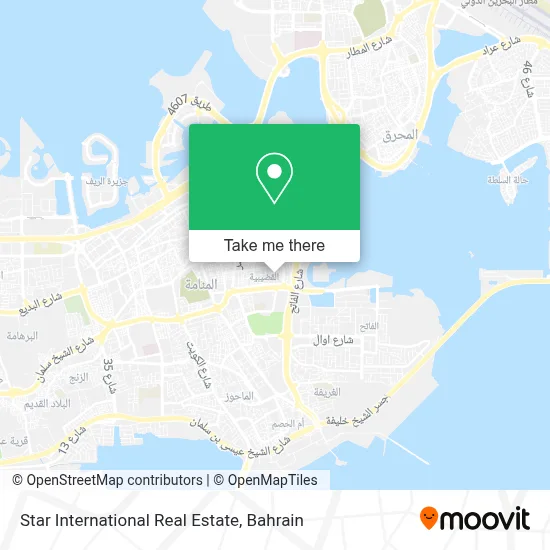 Star International Real Estate map