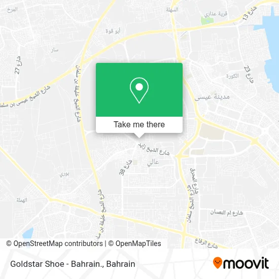 Goldstar Shoe - Bahrain. map