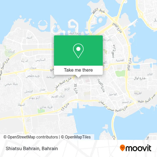 Shiatsu Bahrain map