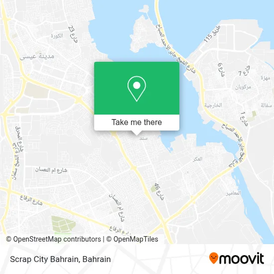 Scrap City Bahrain map