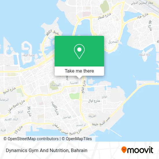 Dynamics Gym And Nutrition map