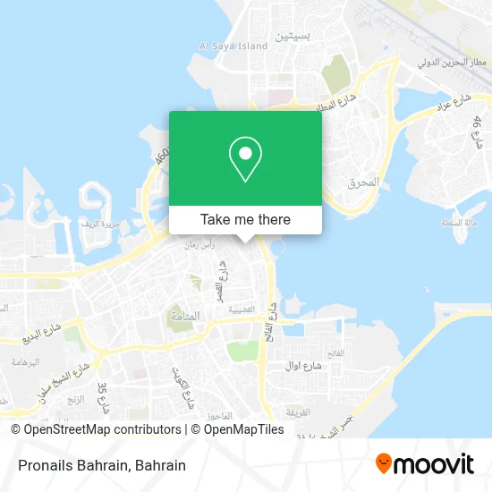 Pronails Bahrain map
