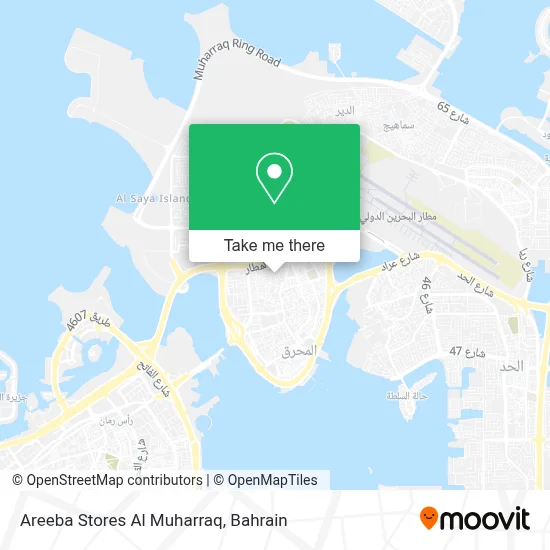 Areeba Stores Al Muharraq map