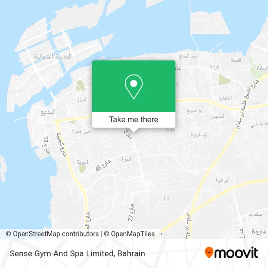 Sense Gym And Spa Limited map