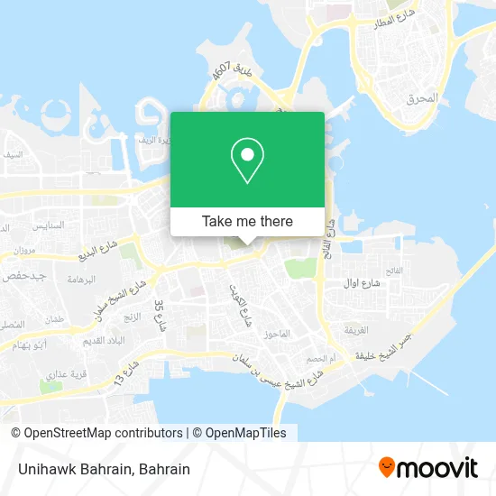 Unihawk Bahrain map