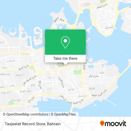 Tasjeelat Record Store map