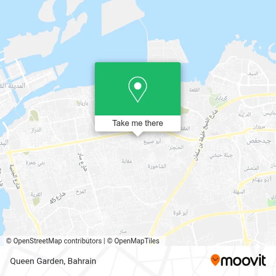Queen Garden map