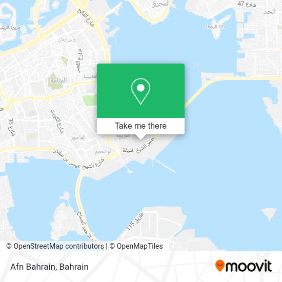 Afn Bahrain map