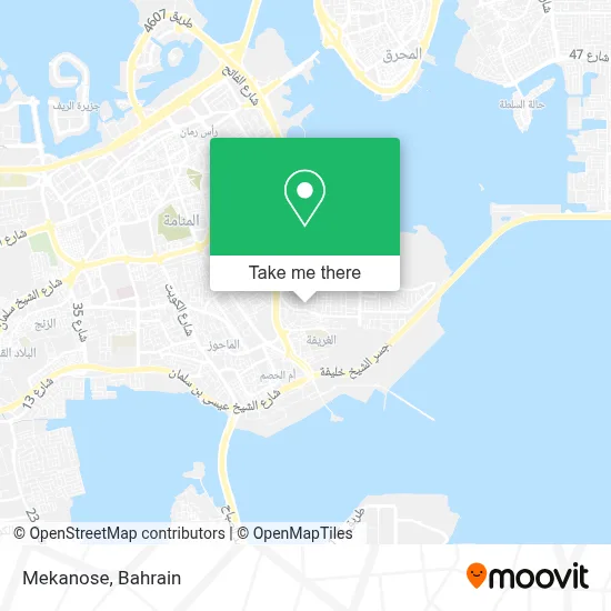Mekanose map