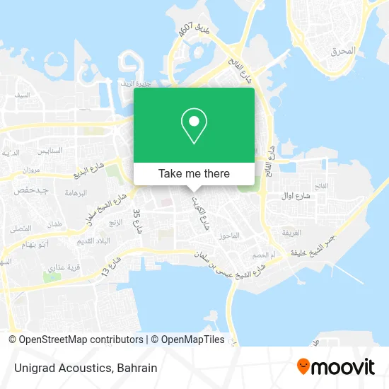 Unigrad Acoustics map