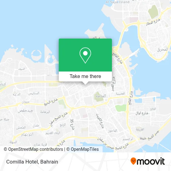 Comilla Hotel map