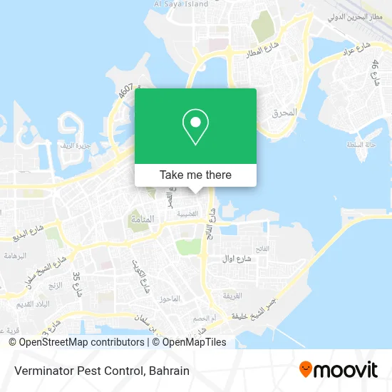 Verminator Pest Control map