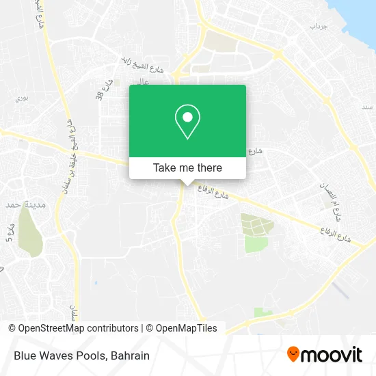 Blue Waves Pools map