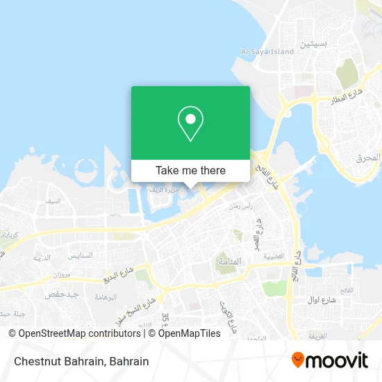 Chestnut Bahrain map