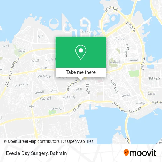 Evexia Day Surgery map