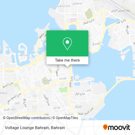 Voltage Lounge Bahrain map