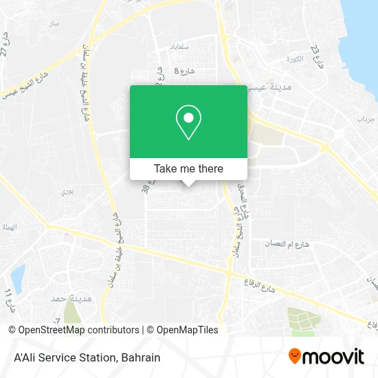 A'Ali Service Station map