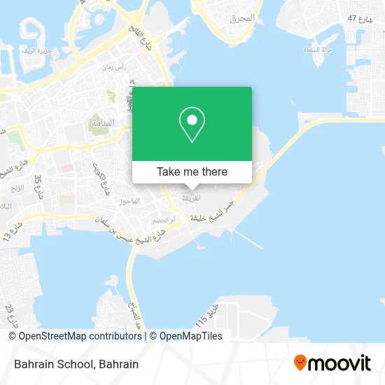Bahrain School map