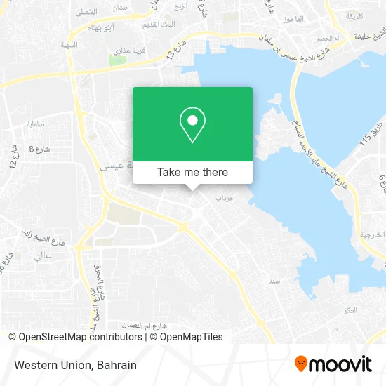Western Union map