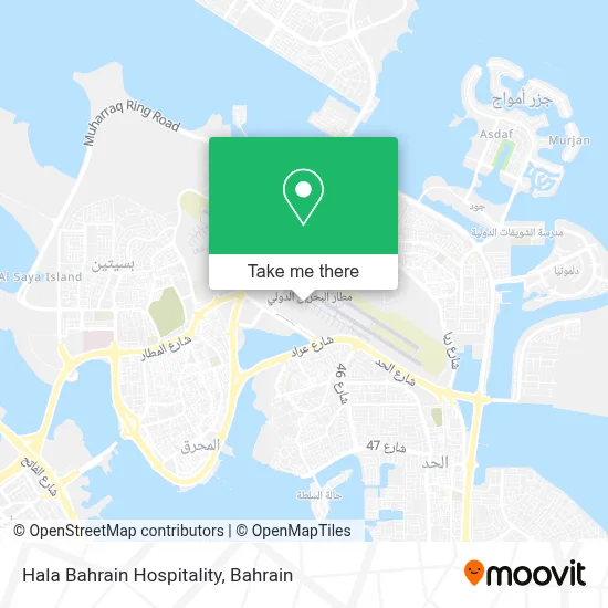 Hala Bahrain Hospitality map