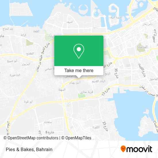 Pies & Bakes map
