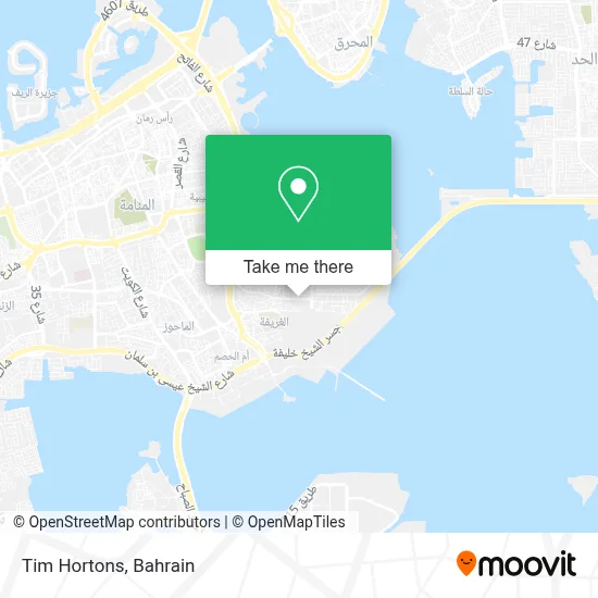 Tim Hortons map