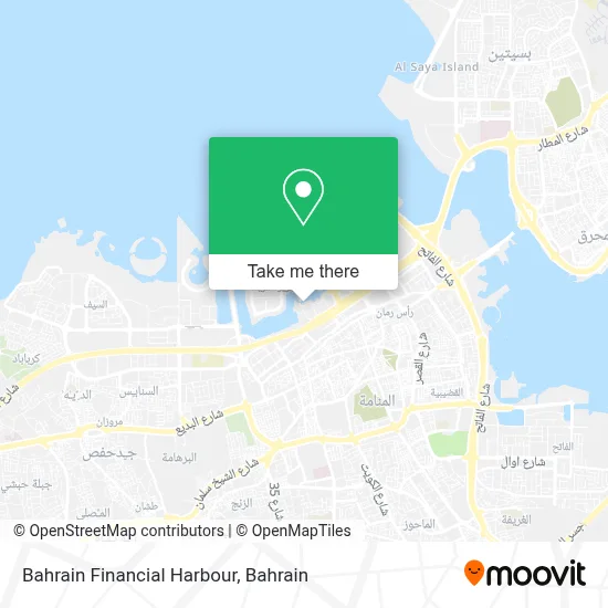 Bahrain Financial Harbour map
