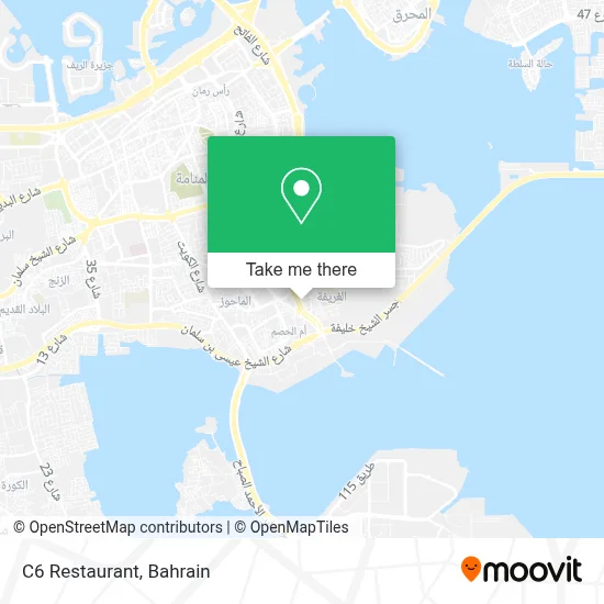 C6 Restaurant map
