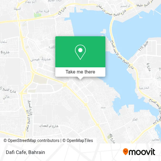 Dafi Cafe map
