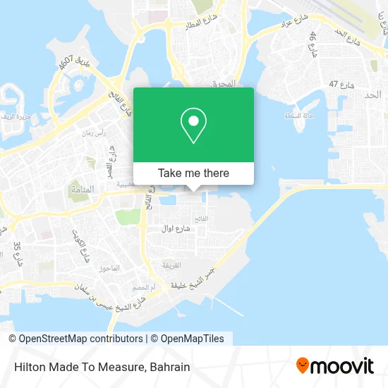 Hilton Made To Measure map