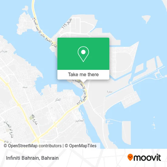 Infiniti Bahrain map