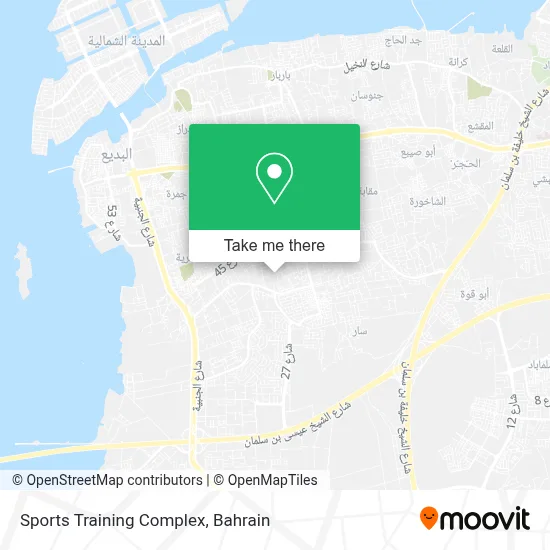 Sports Training Complex map