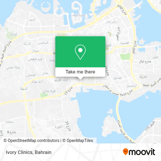 Ivory Clinics map
